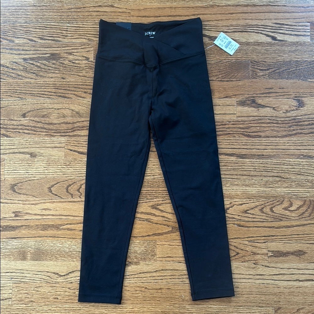 Women’s J.Crew Factory cropped crossover black legging